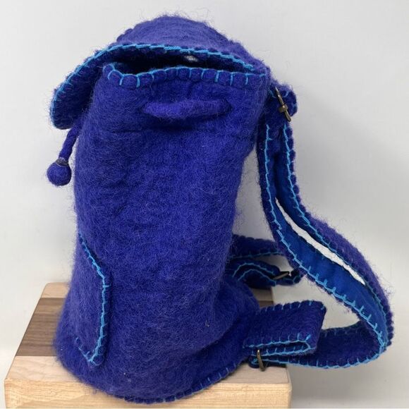 Wool Handmade Mini Backpack - Picture 4 of 9